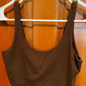 Cotton On Brown Crop Top